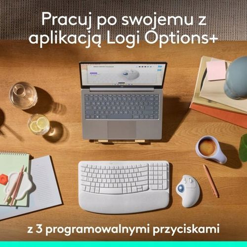 Myszka Logitech M575 S Ergo biała na Arena.pl