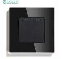 WŁĄCZNIK ŚWIATŁA 2K PODWÓJNY SZKLANY KLAWISZOWY