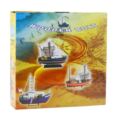 NIEBIESKI  MODEL KOLEKCJONERSKI  STATEK na Arena.pl