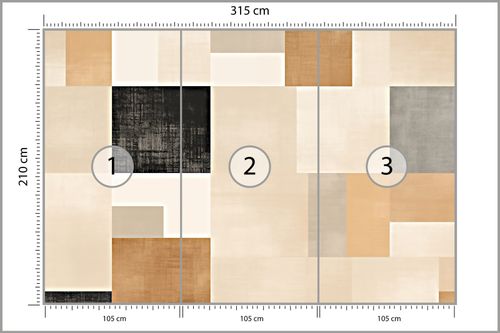 Fototapeta Minimalistyczne Tło Styl Japandi Abstrakcja 315cm x 210cm na Arena.pl