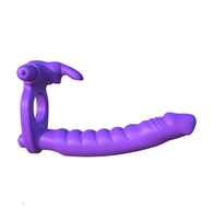 dildo analne fantasy c-ringz silicone double penetrator rabbit pipedream
