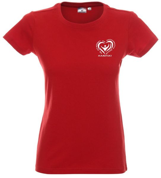 .Koszulka damska czerwona Haretski. zdjęcie 1