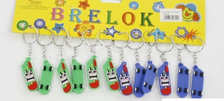 brelok deskorolka 12 szt. zdjęcie 1