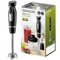 Blender ręczny Sencor SHB4379BK 800W rozdrabniacz mikser cichy silnik