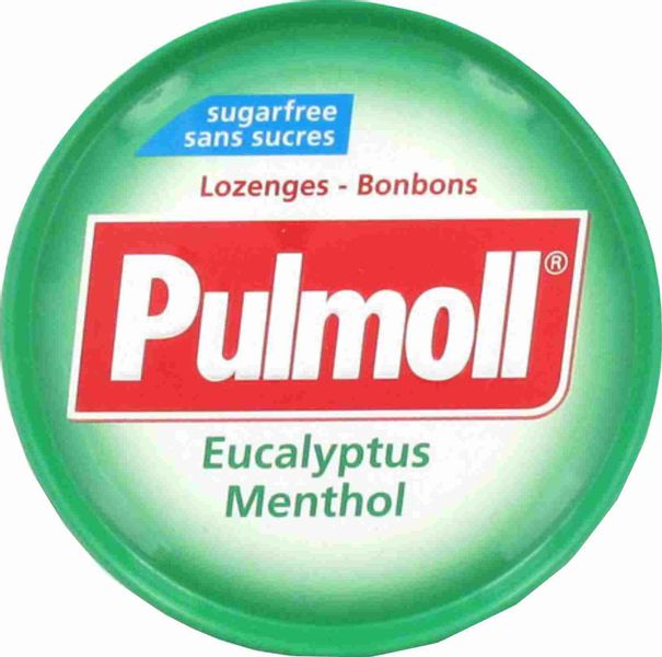 PULMOLL Cukierki Eukalipus Mentol 45g BEZ CUKRU zdjęcie 1