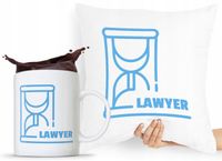 Zestaw Poduszka + Kubek Prezent Dla Prawnika Z Nadrukiem Ze Zdjęciem