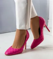 Różowe szpilki pikowane Nadelia 36
