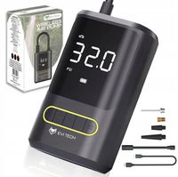 Bezprzewodowa Pompka Elektryczna Samochodowa Rowerowa Kompresor + POWERBANK