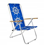 Leżak na plażę, plażowy, ogrodowy, składany aluminiowy PRODUKT POLSKI