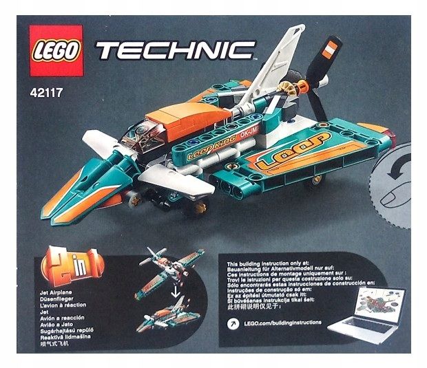 Klocki LEGO Technic Samolot wyścigowy 42117 na Arena.pl