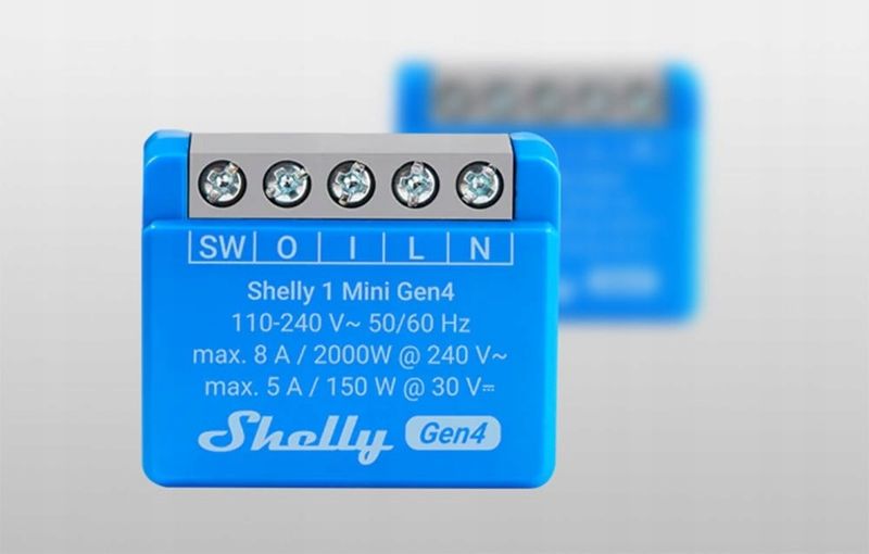 Sterownik Shelly 1MiniGen4 WiFi zdjęcie 8