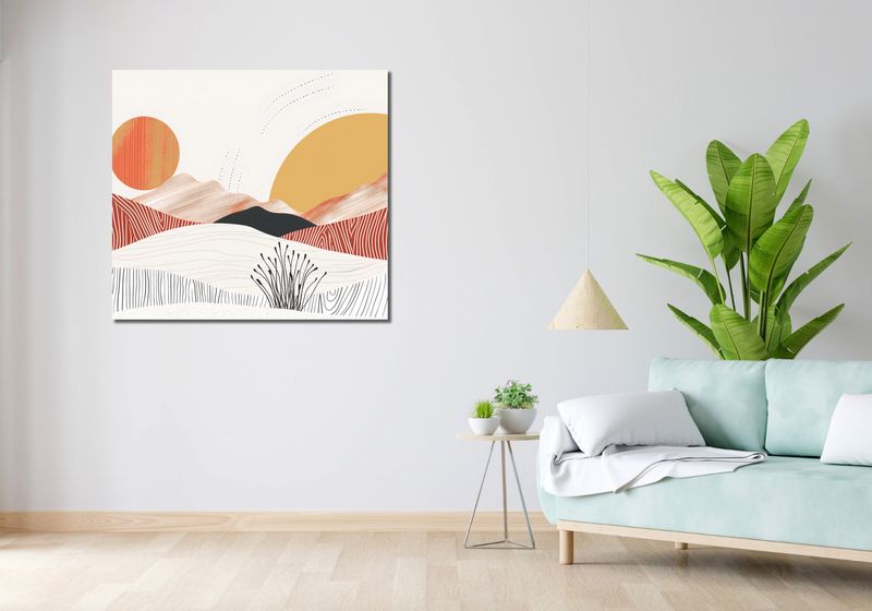 Obraz 100x90cm Roztańczone Słońce zdjęcie 2