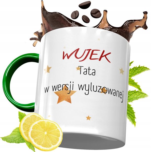 Kubek Zielony Dla Wujka Idealny Prezent zdjęcie 1