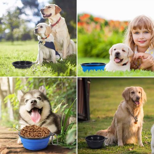 Miska dla Psa Silikonowa Składana Zestaw M 2szt na Arena.pl