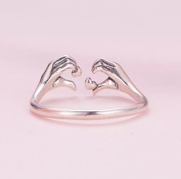 Pierścionek srebro DŁONIE regulowany s925 +pudełko zdjęcie 2