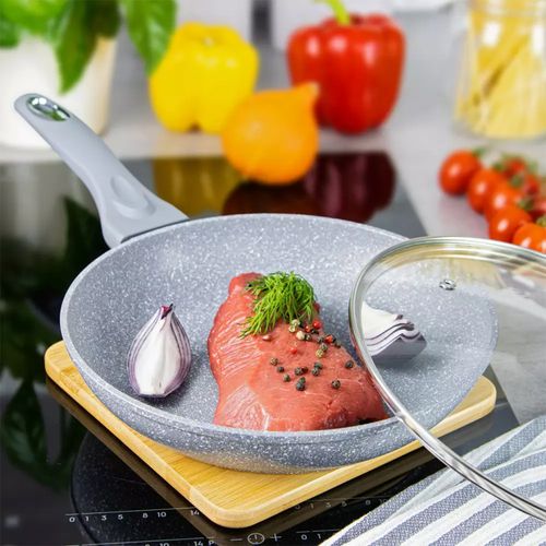 patelnia granitowa 24cm klausberg kb-7316 pokrywa na Arena.pl