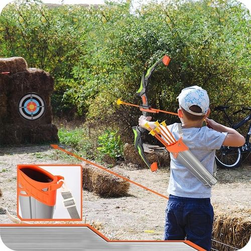 ŁUK DLA DZIECI ZESTAW Z TARCZĄ STRZAŁAMI KOŁCZANEM BEZPIECZNY ŚWIECĄCY DUŻY na Arena.pl