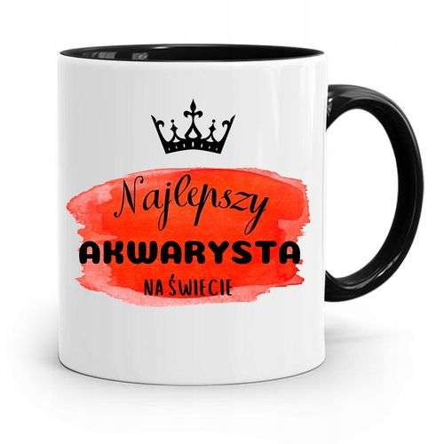 Dla Akwarysty Kubek Czarny Na Prezent Na Urodziny Z Nadrukiem Ze Zdjęciem na Arena.pl