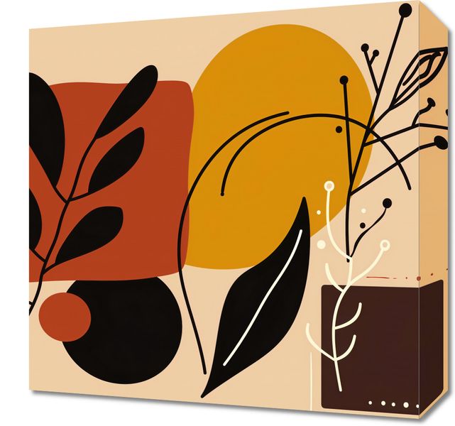 Obraz 40x40cm Ciepłe Kontury zdjęcie 1