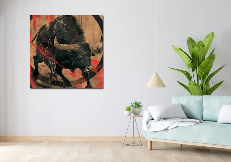 Obraz 100x100cm Bycza Niezłomność zdjęcie 2