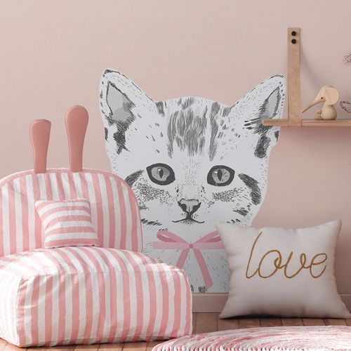 Naklejka Kot Miaurycy DK235 XL Kokarda miętowa na Arena.pl