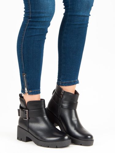 CZARNE BOTKI NA PLATFORMIE Rozmiar - 41 na Arena.pl