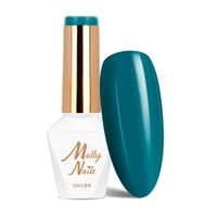 Lakier hybrydowy LED/UV Gel Polish MollyNails Blue Sky Nr 117 Green Blue 8g