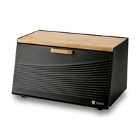 CHLEBAK Stalowy Bambus POJEMNIK Chleb Tadar Skandi Wood 20,5x35,5x21,5 cm