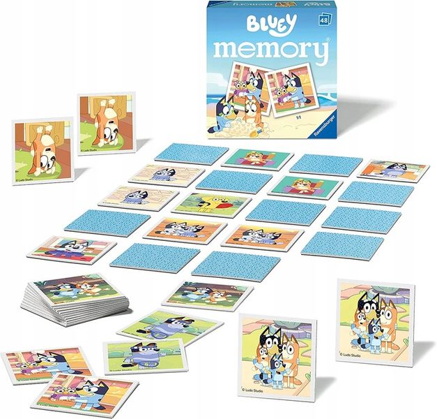 RAVENSBURGER Bluey Memory Gra pamięciowa zdjęcie 1