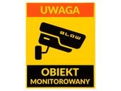 Naklejka OBIEKT MONITOROWANY 200x250mm