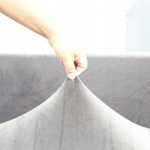 POKROWIEC NA KANAPĘ SOFĘ NAROŻNIK ELASTYCZNY WELUR PLUSZ 190-230 OEKO TEX na Arena.pl