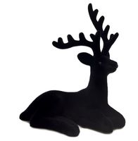 RENIFER OZDOBNY DEKORACJA NA STÓŁ JELONEK CZARNY