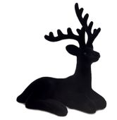 RENIFER OZDOBNY DEKORACJA NA STÓŁ JELONEK CZARNY