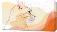 Obraz 70x40cm Delikatny Profil Kota