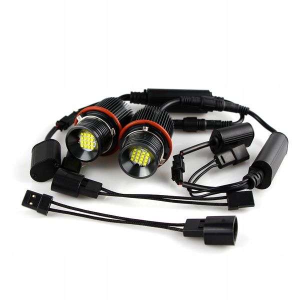 2SZT ŻARÓWKI BMW RINGI LED MARKER 160W do BMW E39 E53 E60 E61 E65 E87 6250K zdjęcie 1