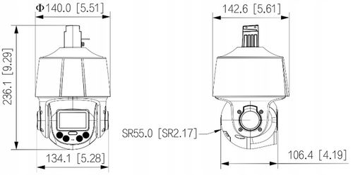 KAMERA DAHUA SZYBKOOBROTOWA ZEWNĘTRZNA SD3E405DB-GNY-A-PV TiOC WizSense ETR na Arena.pl
