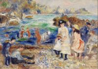 Children on the Seashore, Pierre-Auguste Renoir - plakat 30x20 cm