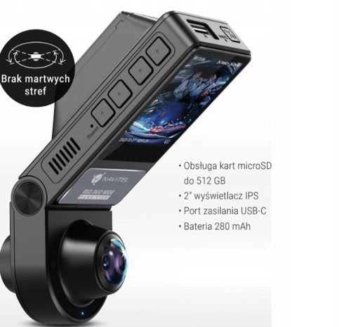Wideorejestrator Navitel RS3 Duo Wide na Arena.pl
