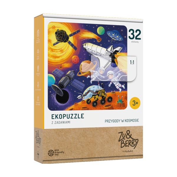 Puzzle 32 elementy Przygody w kosmosie zdjęcie 7