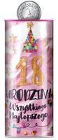 Skarbonka puszka Urodziny 18 (osiemnastka) róż