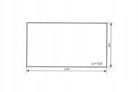 szyba przednia do ciągnika Ursus C-330 MF-255 kabina Krotoszyn