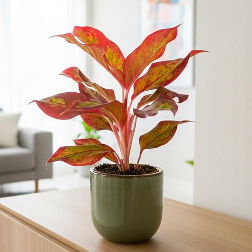 AGLAONEMA Crete FLAMES Red d9cm Niesamowicie wybarwiona PŁOMIENNA na Arena.pl