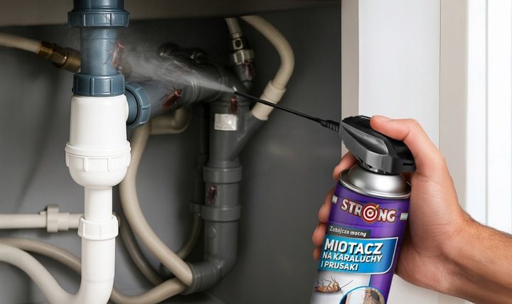 MIOTACZ NA KARALUCHY ŚRODEK NA KARALUCHY AEROZOL Z RURKĄ STRONG 400 ML zdjęcie 4