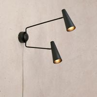 Podwójny kinkiet ścienny Peak 108690 Markslojd minimalistyczny czarny