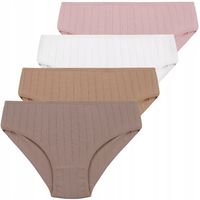 Majtki Dziewczęce Figi Bawełniane Gładkie Mix Kolor 4-pak MORAJ 146-152