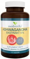 Medverita Ashwagandha 9% 120 kaps. Wydolność organizmu Odporność na stres