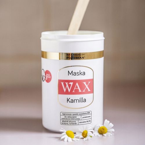 Maska do włosów farbowanych blond i na skórę głowy, Wax Kamilla 480ml na Arena.pl
