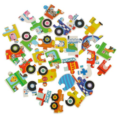 Puzzle W Puszce Pojazdy 30 Puzzli na Arena.pl