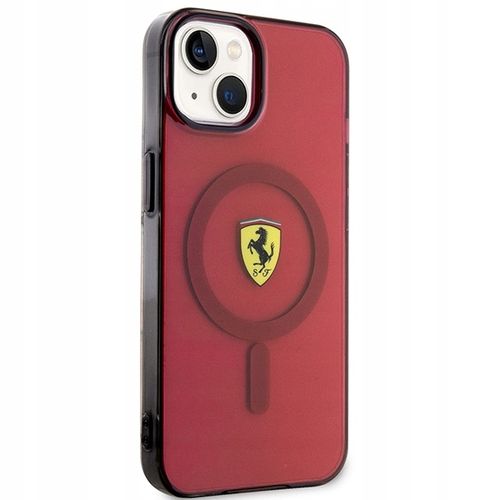 Etui Ferrari Translucent MagSafe na iPhone 14 - czerwone na Arena.pl