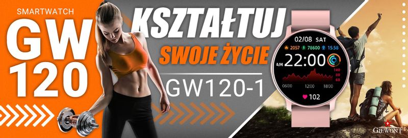 Smartwatch Giewont GW120-1 Różowy zdjęcie 3